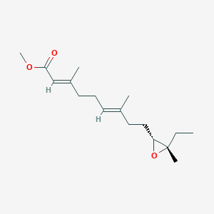 molecular formula C17H28O3 B105903 Methyl 9-(3-ethyl-3-methyloxiran-2-yl)-3,7-dimethylnona-2,6-dienoate CAS No. 34218-61-6