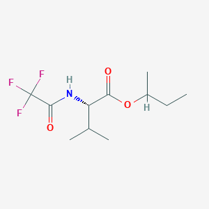 Valine, N-(trifluoroacetyl)-, sec-butyl ester, L-