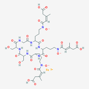 molecular formula C41H58FeN9O20 B105954 Ferrichrome A CAS No. 15258-80-7