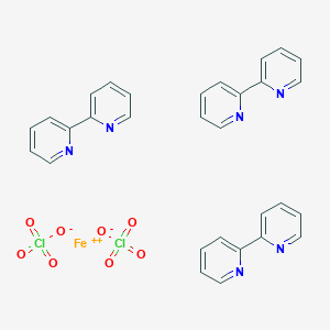 molecular formula C30H24Cl2FeN6O8 B105992 Iron(2+), tris(2,2'-bipyridine-kappaN1,kappaN1')-, (OC-6-11)-, diperchlorate CAS No. 15388-48-4
