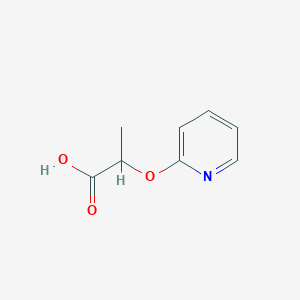 molecular formula C8H9NO3 B106005 2-(Pyridin-2-yloxy)propanoic acid CAS No. 168844-45-9