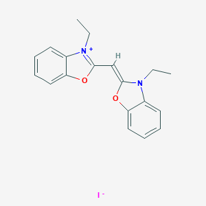 (2Z)-3-Ethyl-2-[(3-ethyl-1,3-benzoxazol-3-ium-2-yl)methylidene]-1,3-benzoxazole;iodide