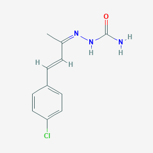molecular formula C11H12ClN3O B106044 [(Z)-[(E)-4-(4-chlorophenyl)but-3-en-2-ylidene]amino]urea CAS No. 17026-15-2