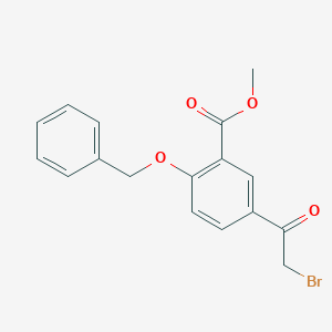 Methyl 2-(benzyloxy)-5-(2-bromoacetyl)benzoate