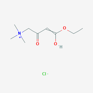(4-Ethoxy-2-hydroxy-4-oxobut-2-enyl)trimethylammonium chloride