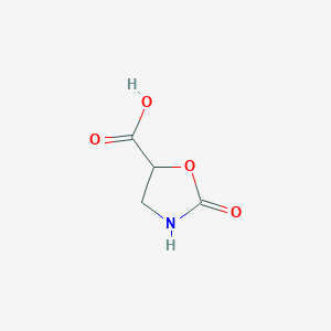 molecular formula C4H5NO4 B106062 2-Oxo-1,3-oxazolidine-5-carboxylic acid CAS No. 60487-08-3