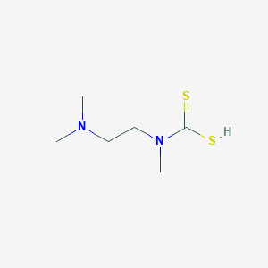 Carbamic acid, N-(2-(dimethylamino)ethyl)dithio-N-methyl-