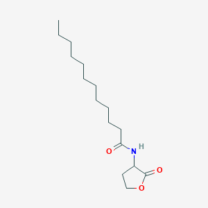 molecular formula C16H29NO3 B106065 N-Dodecanoyl-DL-homoserine lactone CAS No. 18627-38-8