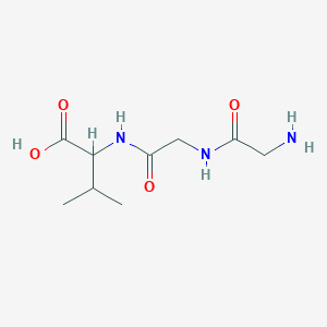 molecular formula C9H17N3O4 B106070 N-(N-Glycylglycyl)-DL-valine CAS No. 17343-00-9