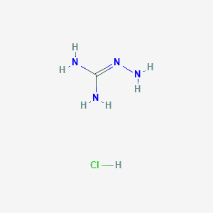 molecular formula CH7ClN4 B106072 Carbazamidine monohydrochloride CAS No. 16139-18-7