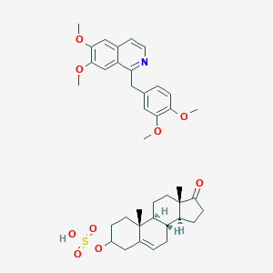 Papaverine salt of sulfuric ester of dehydroepiandrosterone