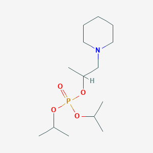 molecular formula C14H30NO4P B106087 Diisopropyl (1-piperidino-2-propyl) phosphate CAS No. 15870-42-5