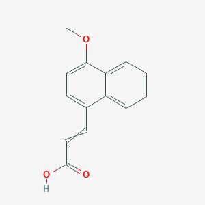 molecular formula C14H12O3 B106093 3-(4-Methoxy-1-naphthyl)acrylic acid CAS No. 15971-30-9