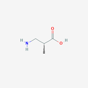 molecular formula C4H9NO2 B106099 (R)-3-Amino-2-methylpropanoic acid CAS No. 2140-95-6