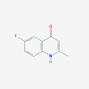 molecular formula C10H8FNO B106100 6-Fluoro-2-methylquinolin-4-ol CAS No. 15912-68-2