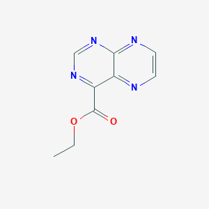 molecular formula C9H8N4O2 B106106 ethyl pteridine-4-carboxylate CAS No. 16008-51-8