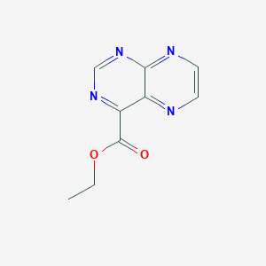 molecular formula C9H8N4O2 B106106 Ethyl 4-pteridinecarboxylate CAS No. 16008-51-8