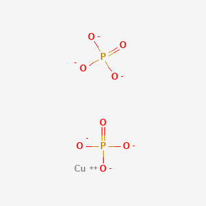 molecular formula CuH4O8P2 B106108 copper;diphosphate CAS No. 18718-12-2