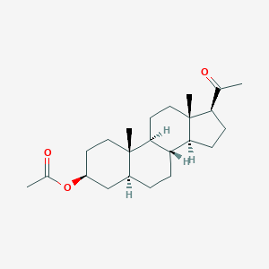 molecular formula C23H36O3 B106120 3beta-Acetoxy-5alpha-pregnan-20-one CAS No. 906-83-2