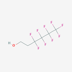 molecular formula C6H5F9O B106121 1-Hexanol, 3,3,4,4,5,5,6,6,6-nonafluoro- CAS No. 2043-47-2