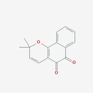 molecular formula C15H12O3 B106132 2,2-Dimethyl-2H-naphtho[1,2-b]pyran-5,6-dione CAS No. 15297-93-5