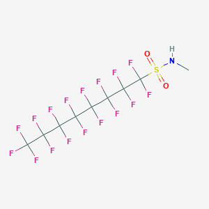molecular formula C9H4F17NO2S<br>C8F17SO2NHCH3 B106135 Heptadecafluoro-N-methyloctanesulphonamide CAS No. 31506-32-8