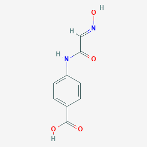 molecular formula C9H8N2O4 B106140 Benzoicacid, 4-[[2-(hydroxyimino)acetyl]amino]- CAS No. 17122-78-0