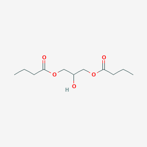 molecular formula C11H20O5 B106168 丁酸，与 1,2,3-丙三醇的二酯 CAS No. 17364-00-0