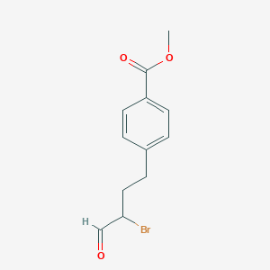 molecular formula C12H13BrO3 B106185 Methyl 4-(3-bromo-4-oxobutyl)benzoate CAS No. 155405-79-1
