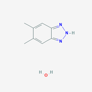 molecular formula C8H11N3O B106191 5,6-Dimethyl-1H-Benzotriazole Hydrate CAS No. 1354973-50-4
