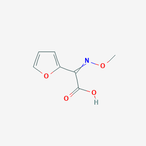 molecular formula C₇H₇NO₄ B106194 alpha-(Methoxyimino)furan-2-acetic acid CAS No. 65866-86-6
