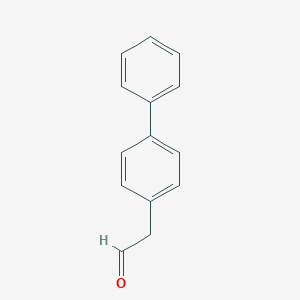 molecular formula C14H12O B106197 2-([1,1'-Biphenyl]-4-yl)acetaldehyde CAS No. 61502-90-7