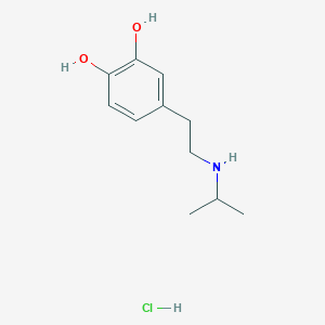 molecular formula C11H18ClNO2 B106198 1-(3,4-Dihydroxyphenyl)-2-isopropylaminoethane hydrochloride CAS No. 5178-52-9
