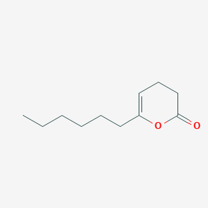 molecular formula C11H18O2 B106207 6-Hexyl-3,4-dihydro-2H-pyran-2-one CAS No. 18498-32-3