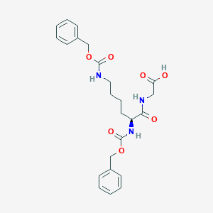 molecular formula C24H29N3O7 B106237 z-Lys(Z)-gly-oh CAS No. 37941-54-1