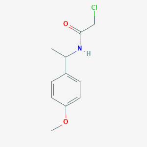 molecular formula C11H14ClNO2 B106246 2-chloro-N-[1-(4-methoxyphenyl)ethyl]acetamide CAS No. 91131-30-5