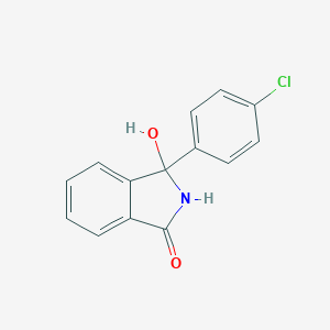 B106263 3-(4-Chlorophenyl)-2,3-dihydro-3-hydroxy-1h-isoindol-1-one CAS No. 956-92-3
