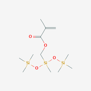 molecular formula C12H28O4Si3 B106274 (Methacryloxymethyl)bis(trimethylsiloxy)methylsilane CAS No. 18166-40-0