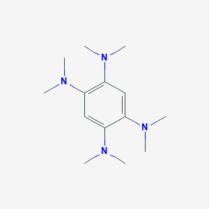molecular formula C14H26N4 B106275 1,2,4,5-Benzenetetramine, N,N,N',N',N'',N'',N''',N'''-octamethyl- CAS No. 104779-70-6