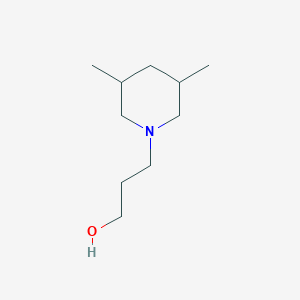 molecular formula C10H21NO B010630 3-(3,5-Dimethylpiperidin-1-YL)propan-1-OL CAS No. 110514-23-3