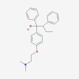 molecular formula C26H31NO2 B106309 1-(4-(2-(Dimethylamino)ethoxy)phenyl)-1,2-diphenylbutan-1-ol CAS No. 748-97-0