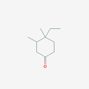 Cyclohexanone, 4-ethyl-3,4-dimethyl-