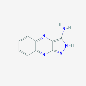 molecular formula C9H7N5 B106313 1H-Pyrazolo[3,4-b]quinoxalin-3-amine CAS No. 40254-90-8