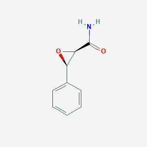 molecular formula C9H9NO2 B106314 Oxiranecarboxamide, 3-phenyl-, (2R,3S)-rel- CAS No. 19464-96-1