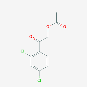molecular formula C10H8Cl2O3 B010636 2-(2,4-Dichlorophenyl)-2-oxoethyl acetate CAS No. 107496-65-1
