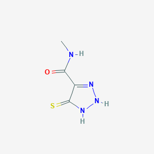 4-Mercapto-N-methyl-1H-1,2,3-triazole-5-carboxamide
