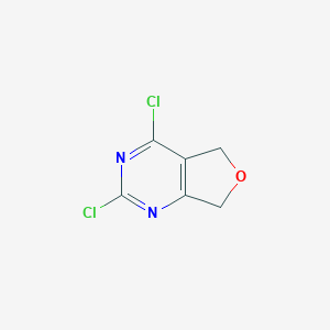 molecular formula C6H4Cl2N2O B106376 2,4-Dichloro-5,7-dihydrofuro[3,4-D]pyrimidine CAS No. 848398-41-4