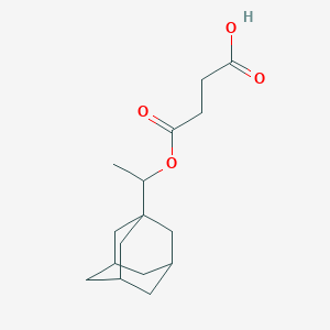 molecular formula C16H24O4 B106377 4-[1-(1-Adamantyl)ethoxy]-4-oxobutanoic acid CAS No. 18484-32-7