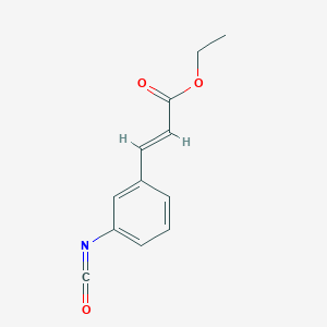 molecular formula C12H11NO3 B106378 Ethyl 3-(3-isocyanatophenyl)prop-2-enoate CAS No. 19201-38-8