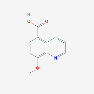 molecular formula C11H9NO3 B106380 8-methoxyquinoline-5-carboxylic Acid CAS No. 199871-63-1
